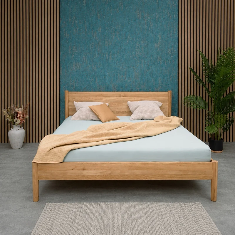 Letto in rovere massiccio AURA | VESKOR
