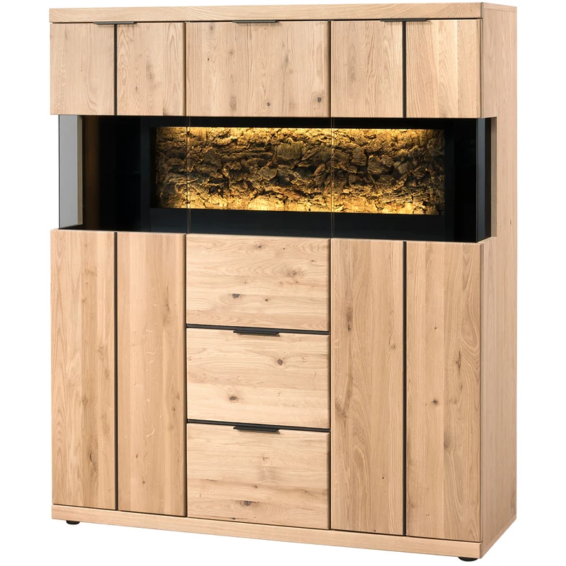 Vetrina in rovere NAPOLI 22 | LoftStory