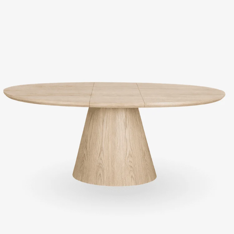 Mesa de comedor oval extensible 160–200 cm Eiran