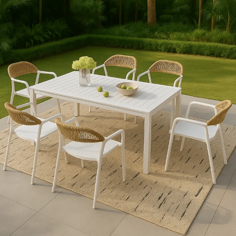Silla de jardín respaldo cuerda Eco en polipropileno