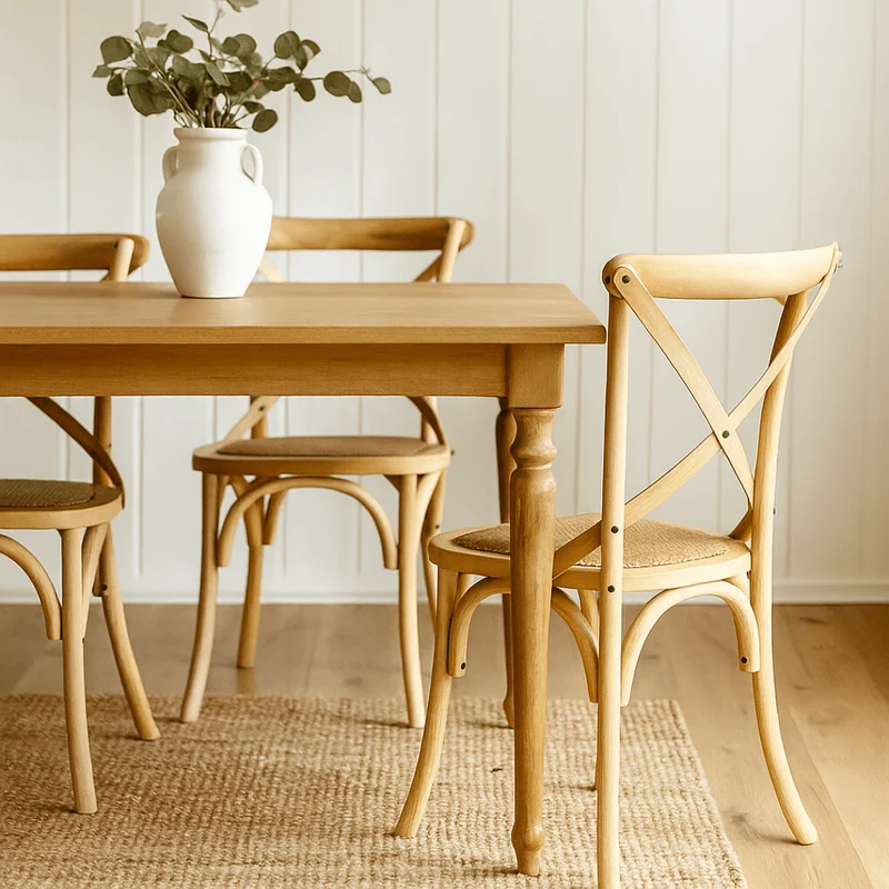Pack 4 Sillas de comedor Thomas natural new