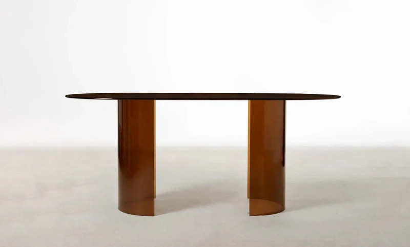 Mesa de Comedor Cristal Templado Ensa (180x76cm)