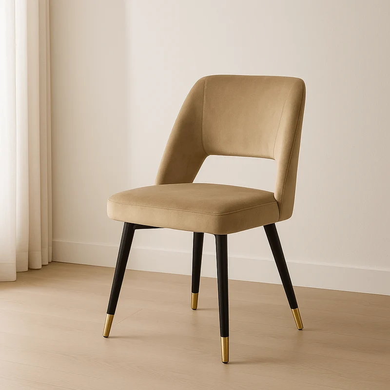 Silla de comedor Zaima Terciopelo