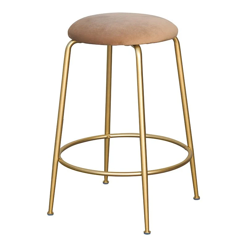 Taburete de diseño dorado 65 Eloisse Beige