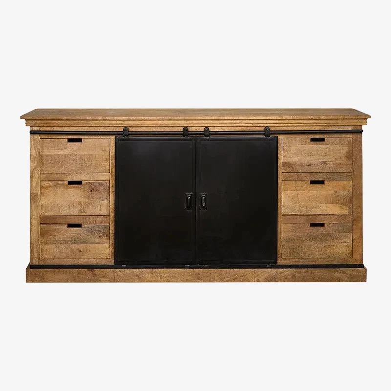 Aparador industrial madera y metal Melibea