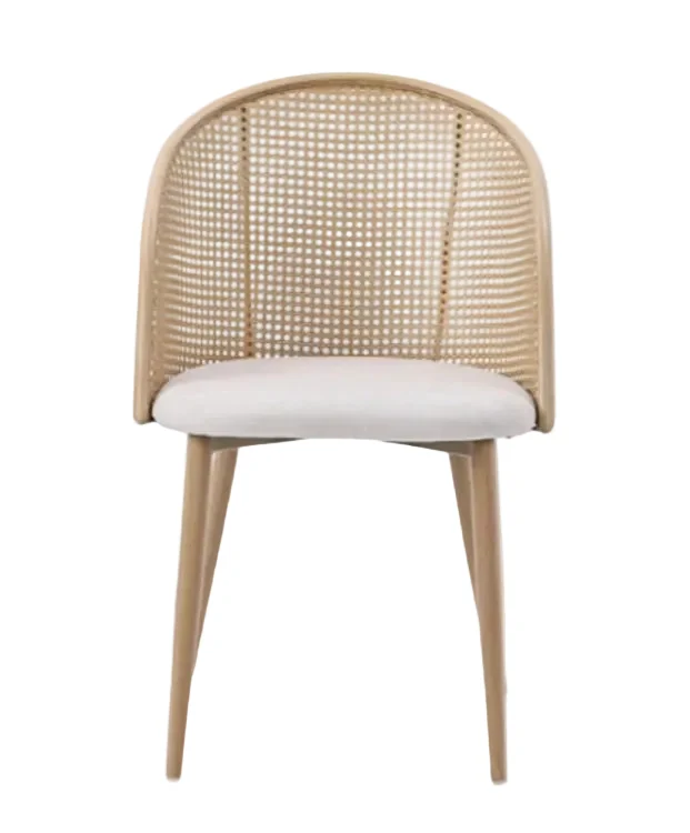 Silla de comedor Natural asiento beige Muler