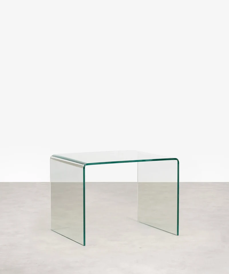 Mesa de Cristal Templado Jolene (63x50 cm)