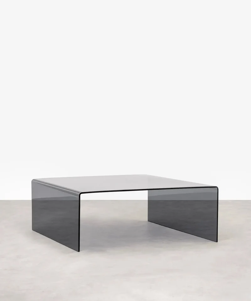 Mesa de Centro Cuadrada de Cristal Templado Burano (100x100 cm)