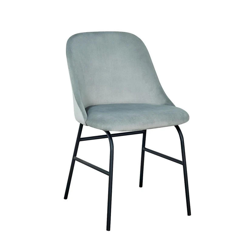 Silla Comedor Azalea terciopelo gris