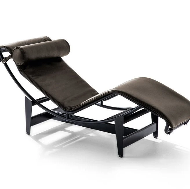 Poltrona 4 Chaise Longue À Réglage Continu, Noire, Durable