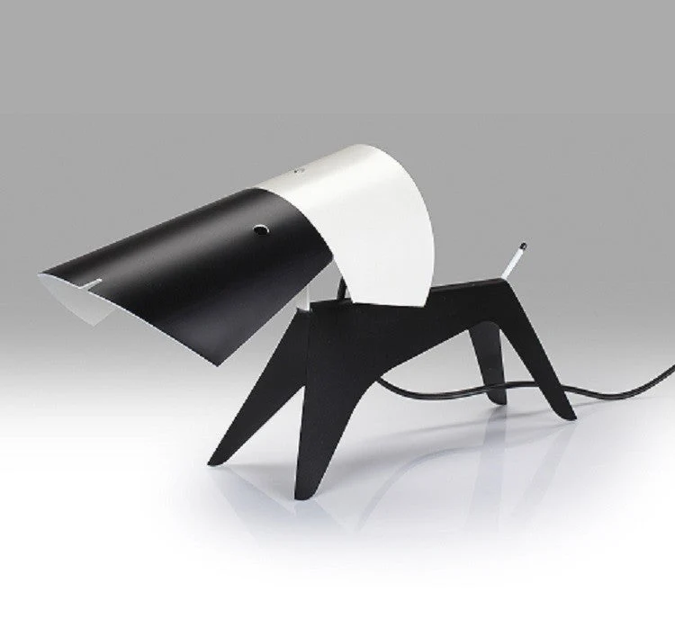 Lámpara de mesa acero Dog