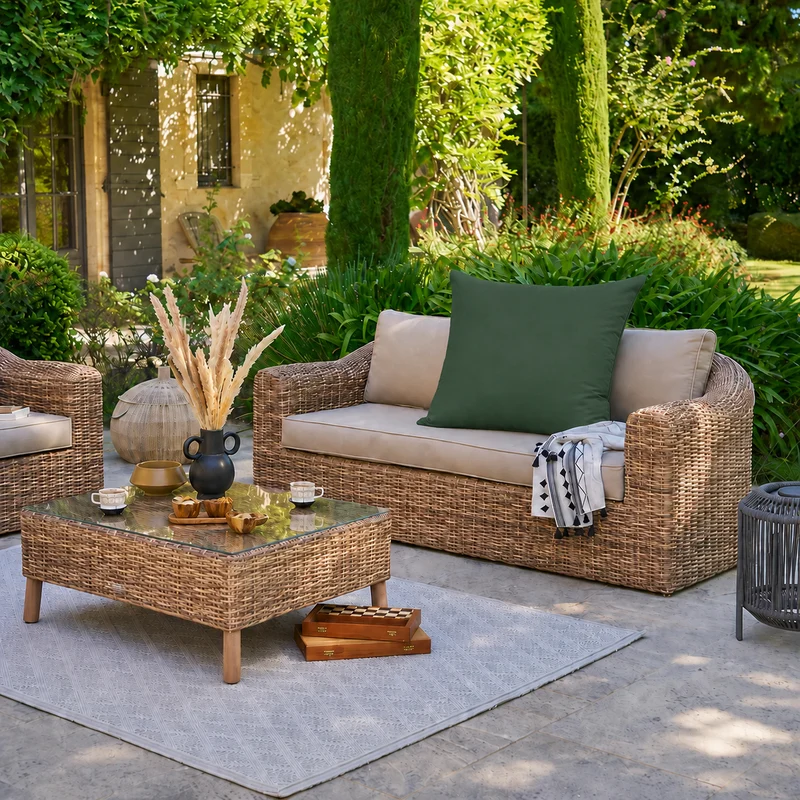 Cuscino Hawai verde 80x80cm