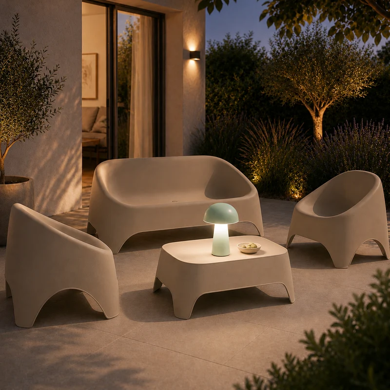 Lampada da tavolo in policarbonato colori assortiti – Idrial