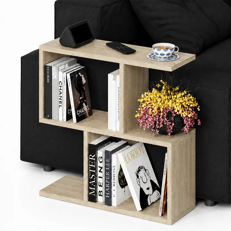 Tavolino da Caffè Rovere Tavolo S Divano Soggiorno Design Moderno 60x60x19.5 cm