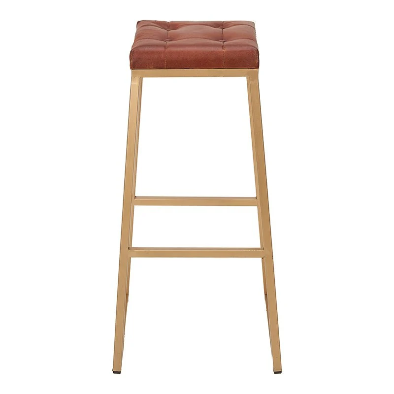 Taburete de bar industrial cuero Mirlo
