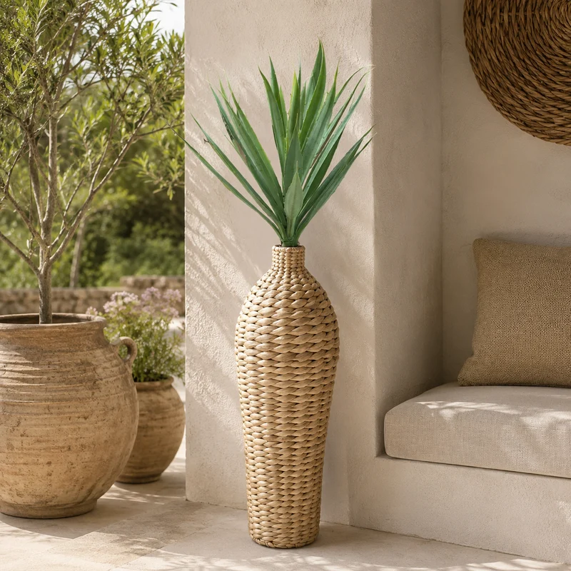 Vaso Percy naturale H58cm