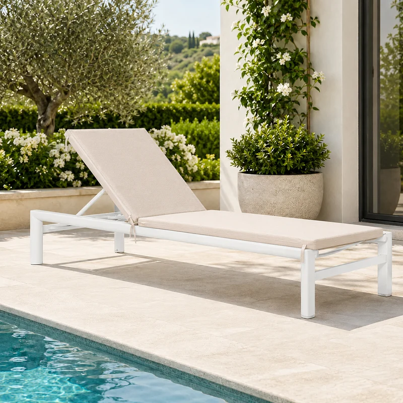 Cuscino per lettino prendisole 60x190x4cm - Hawai natural
