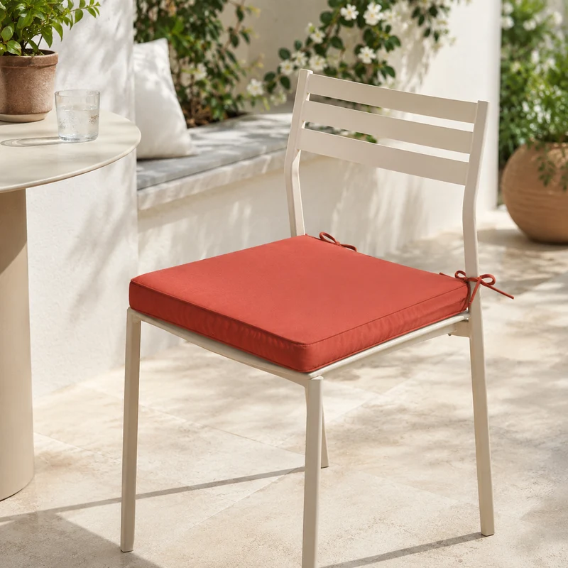 Cuscino per sedia 40x40x5cm - Hawai orange