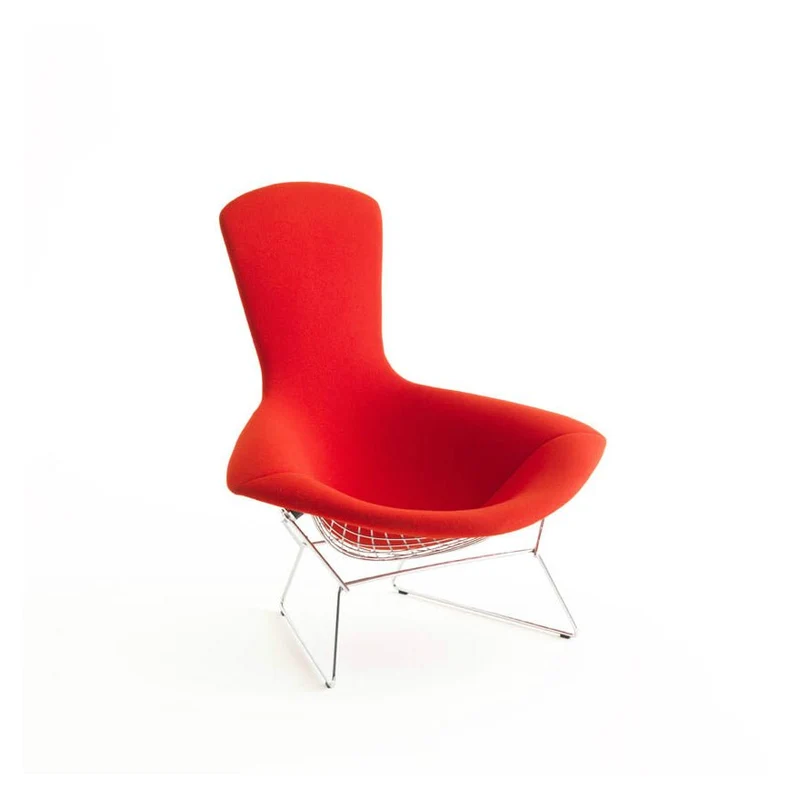 Sedia Schienale alto Bertoia e pouf