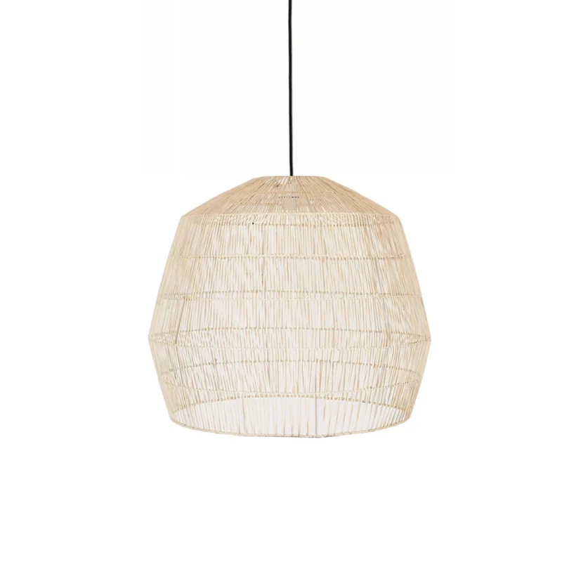 Lámpara de techo mimbre natural trenzado Piadine
