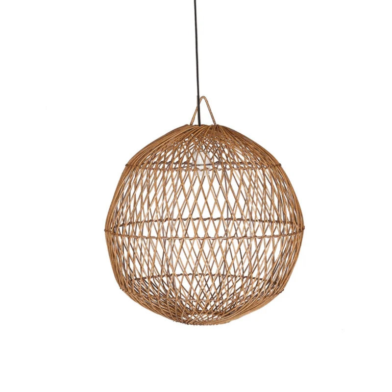 Lámpara de techo mimbre natural trenzado Colette D50