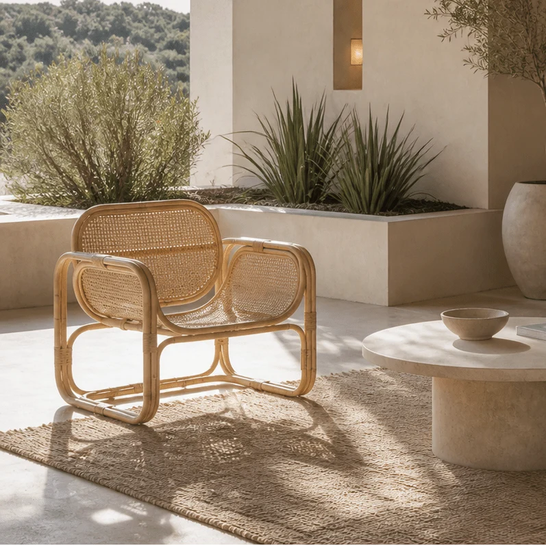 Sillón de ratán Alexía
