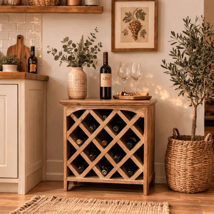 Mueble botellero madera Niss
