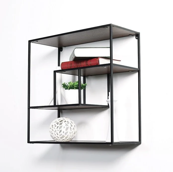 Estantería de pared acero 3 baldas Amantha