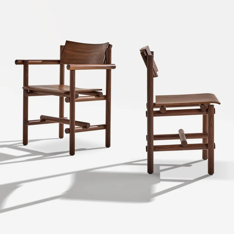 Sedia Collezione di legno Muecke