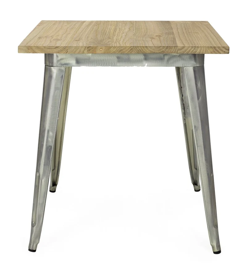 Mesa Estilo Tolux Madera clara Galvanizada