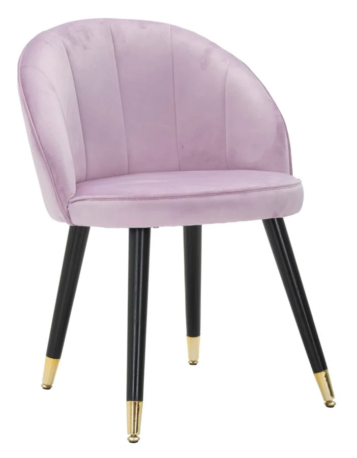 Sedia moderna da salotto seduta rivestita in tessuto velluto gambe in legno cm 57x58x80h - vari colori