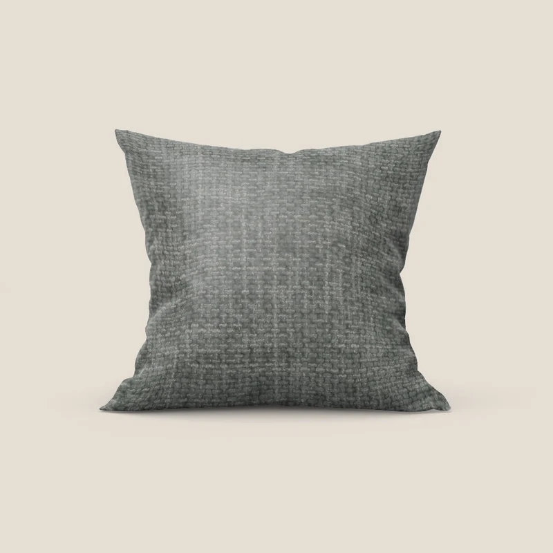 Montana cuscino disponibile in diversi colori realizzato in morbido tessuto a trama grossa impermeabile T10 talpa