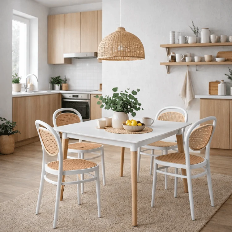 Mesa madera Tower Contemporany 80 New blanco