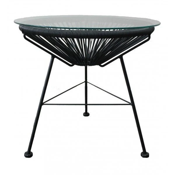 Mesa de jardín auxiliar Acapulco Negra