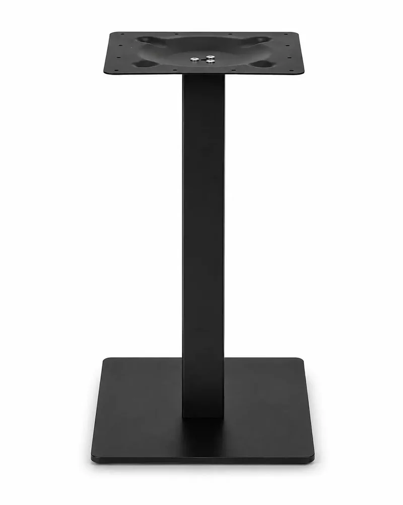 Base Tavolo como in Metallo Verniciato Nero – Piastra 45×45 cm