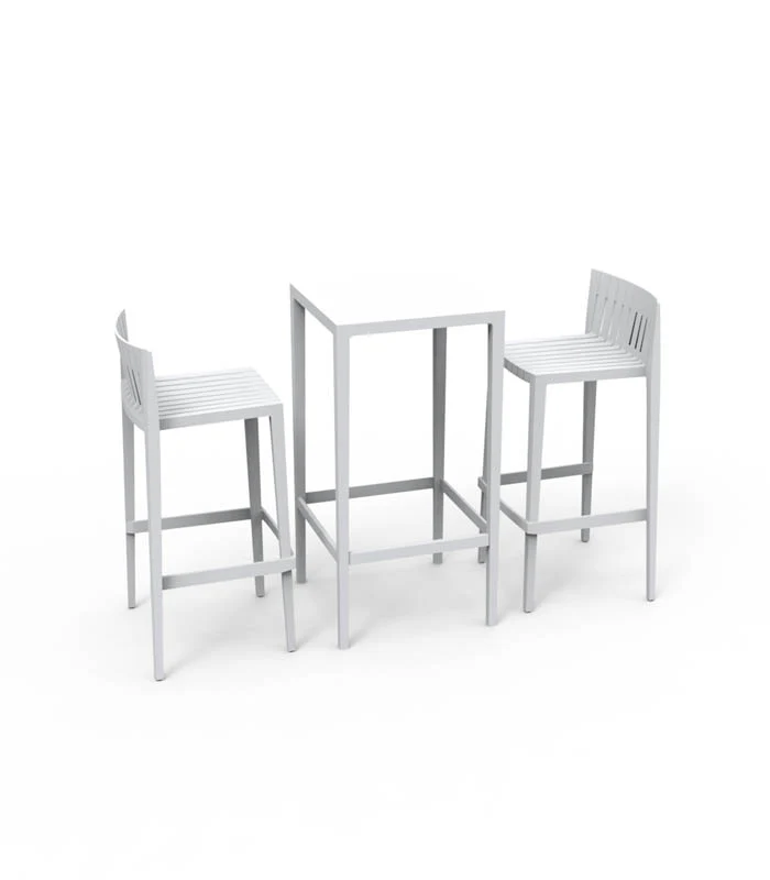 SET Mesa + 2 Taburetes Altos