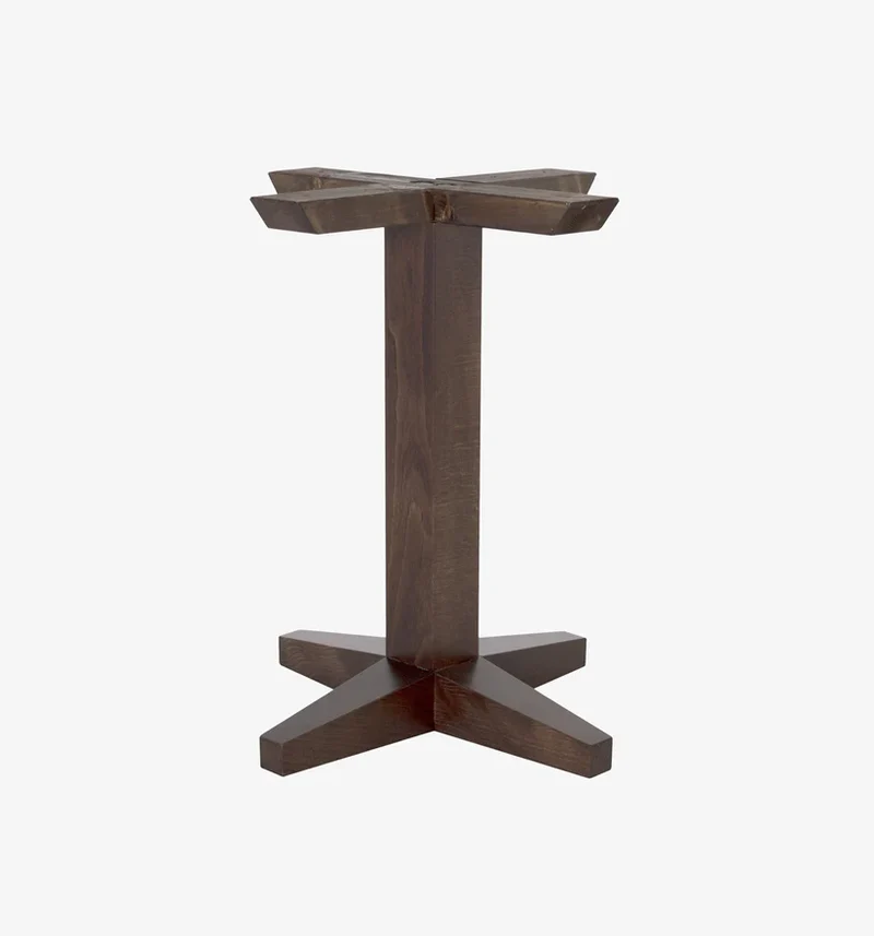 Base Tavolo B525 in Faggio - 58x58 cm per Piano 80x80 cm o Ø80 cm