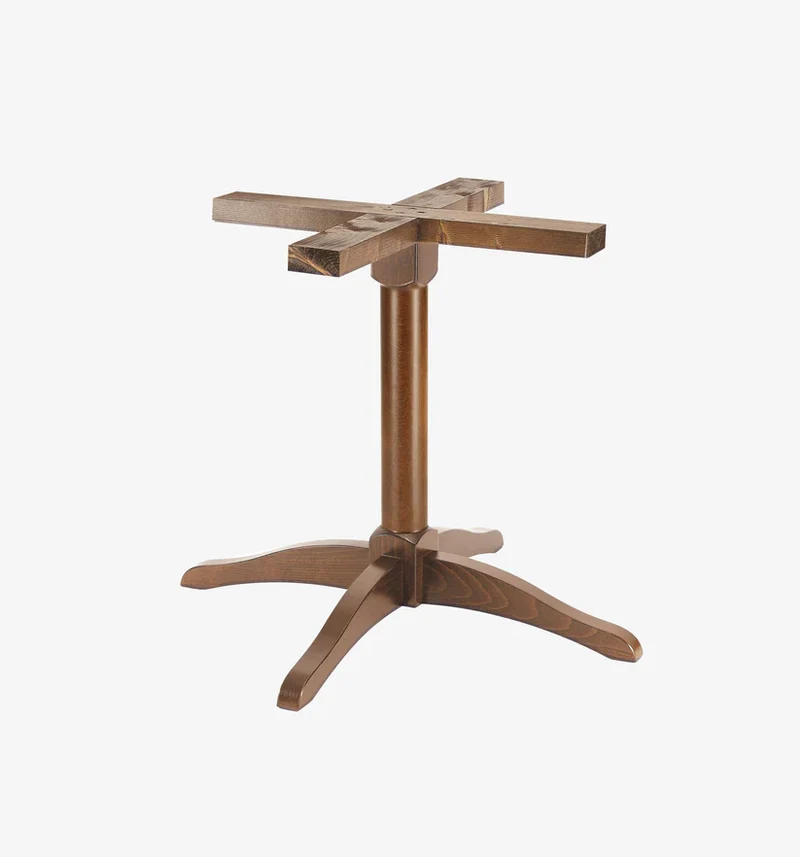 Base Tavolo in Legno Faggio 86x86cm - Pub Bistrot Ristoranti