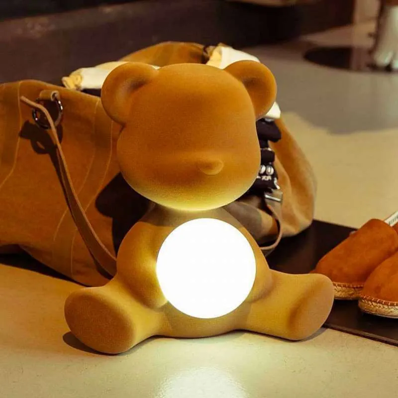 Lampada Teddy Girl Velvet - Qeeboo