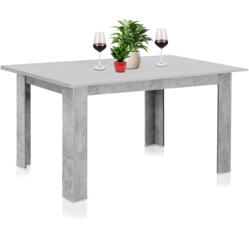 Tavolo Allungabile Cucina Sala Pranzo da 90 a 120 x60x78 cm Cemento Estensibile