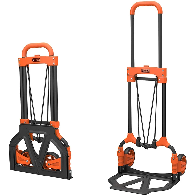 Carrello Portapacchi Pieghevole Portatutto 2 Ruote Portata 65 Kg Black Decker