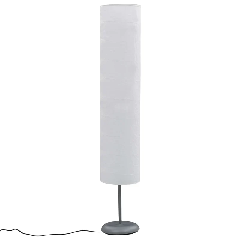 Lampada a Piantana da Pavimento con Supporto Altezza 121cm E27 Colore Bianco