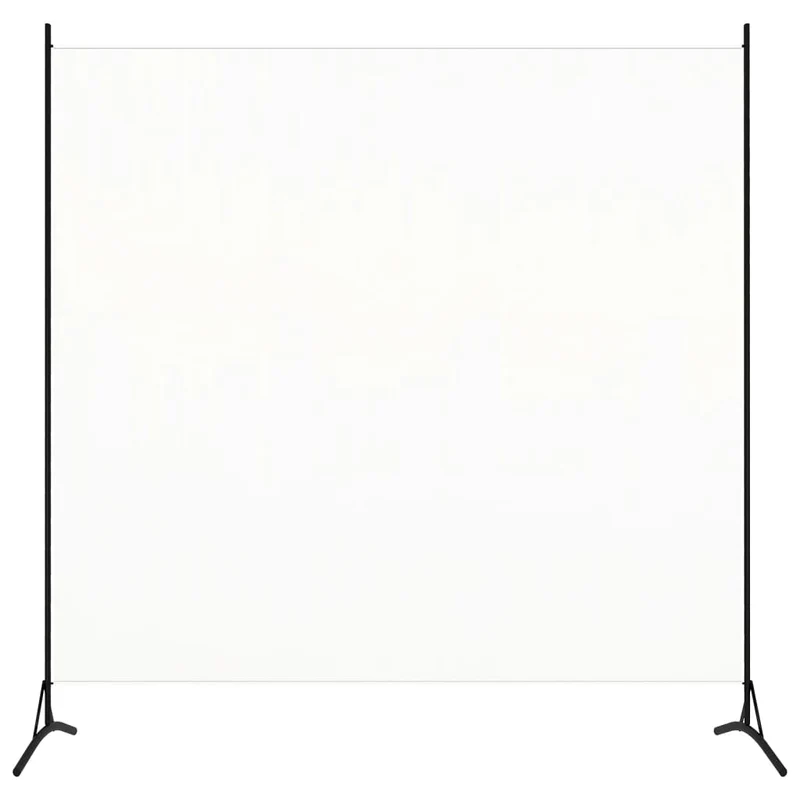 Paravento Bianco 175x180 cm in Tessuto e ferro Design versatile