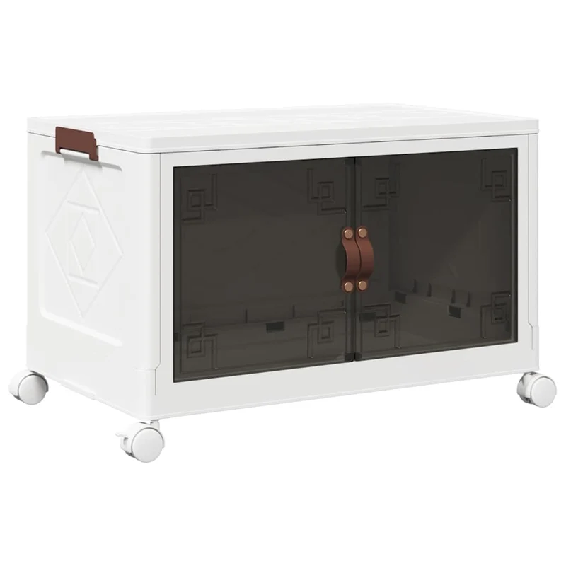 Scatola Portaoggetti Impilabile con Ruote Design Versatile e leggero 64x40x41 cm