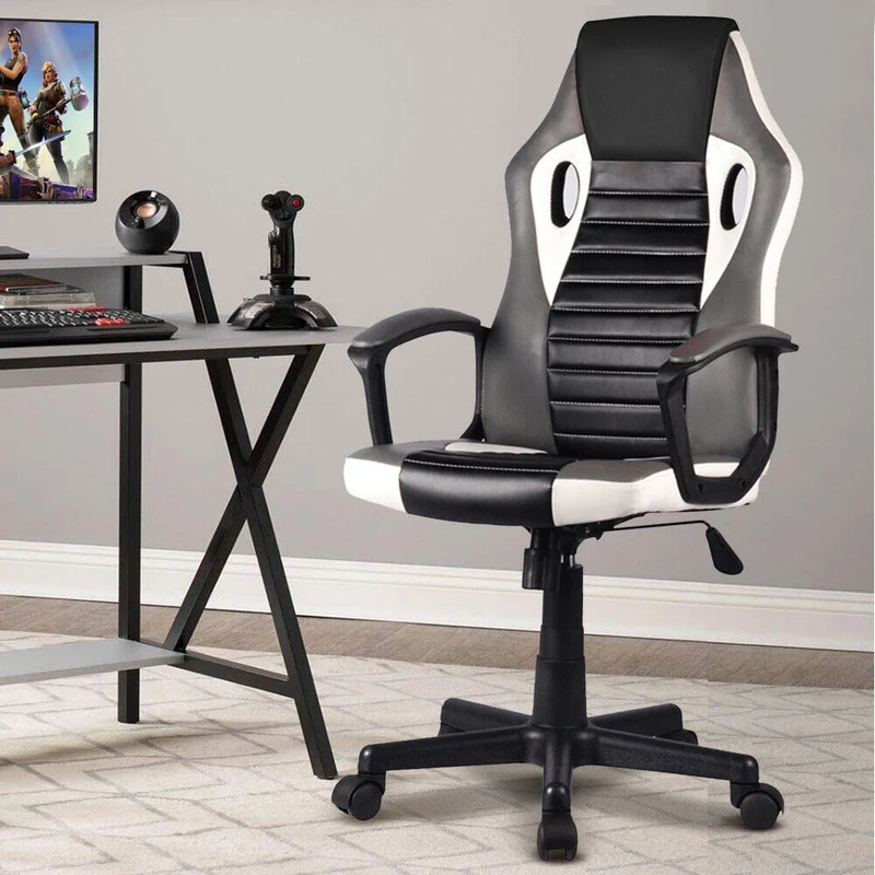 Sedia Poltrona Gaming Scrivana Ufficio Casa Regolabile Girevole Direzionale Grey