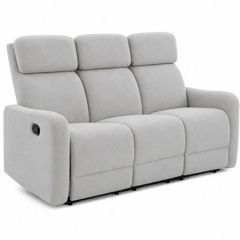 Divano Recliner Gioia 3 Posti Grigio