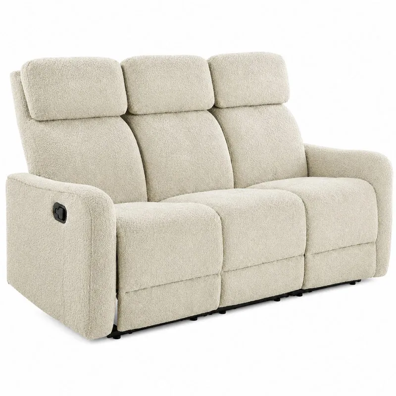 Divano Recliner Gioia 3 Posti Beige