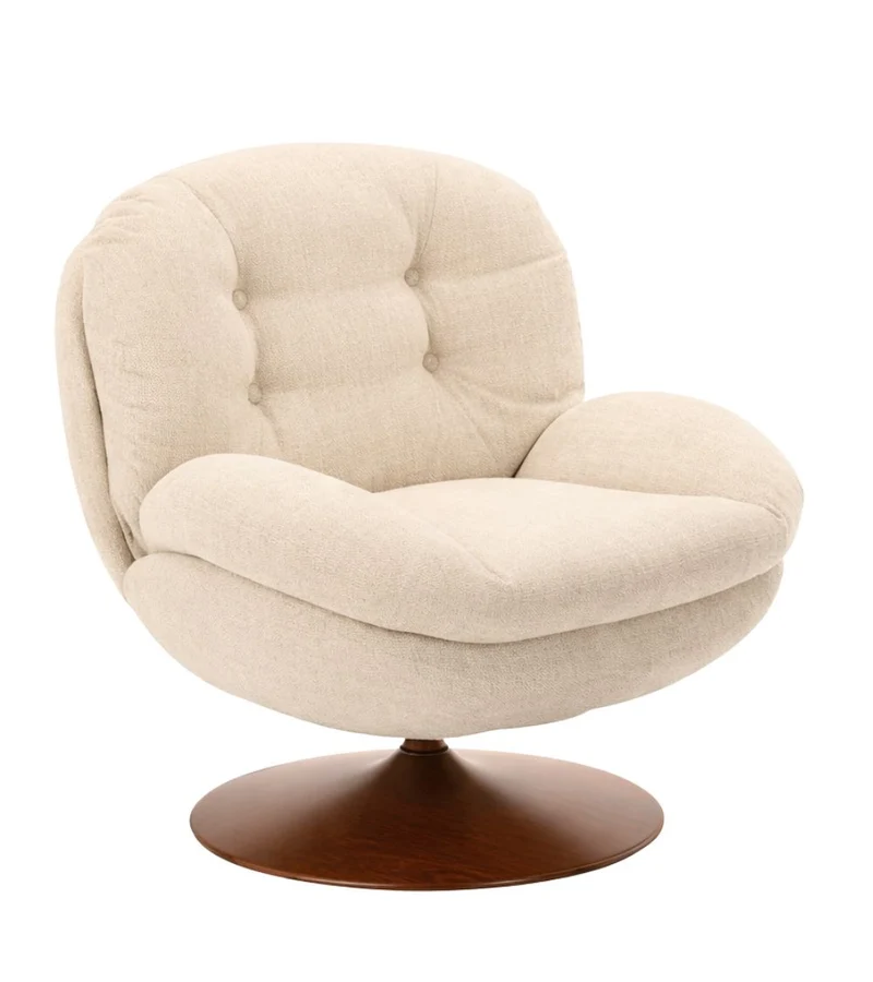 Poltrona Memento RETRO gamba noce 81x86xH83cm