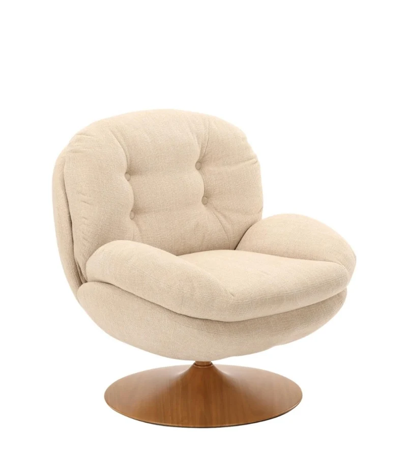 Poltrona Memento RETRO gamba naturale 81x86xH83cm