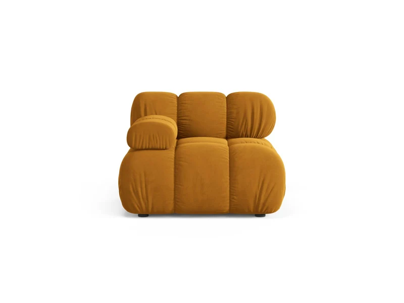 Modulo Sinistro in Velluto, "Bellis", 1 Posto, 94x94x70